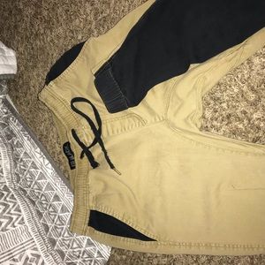 Stretch khaki/ black pants .